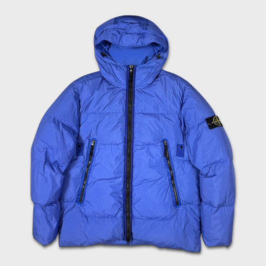 Stone Island Royal Blue Crinkle Reps NY Down Jacket XXL