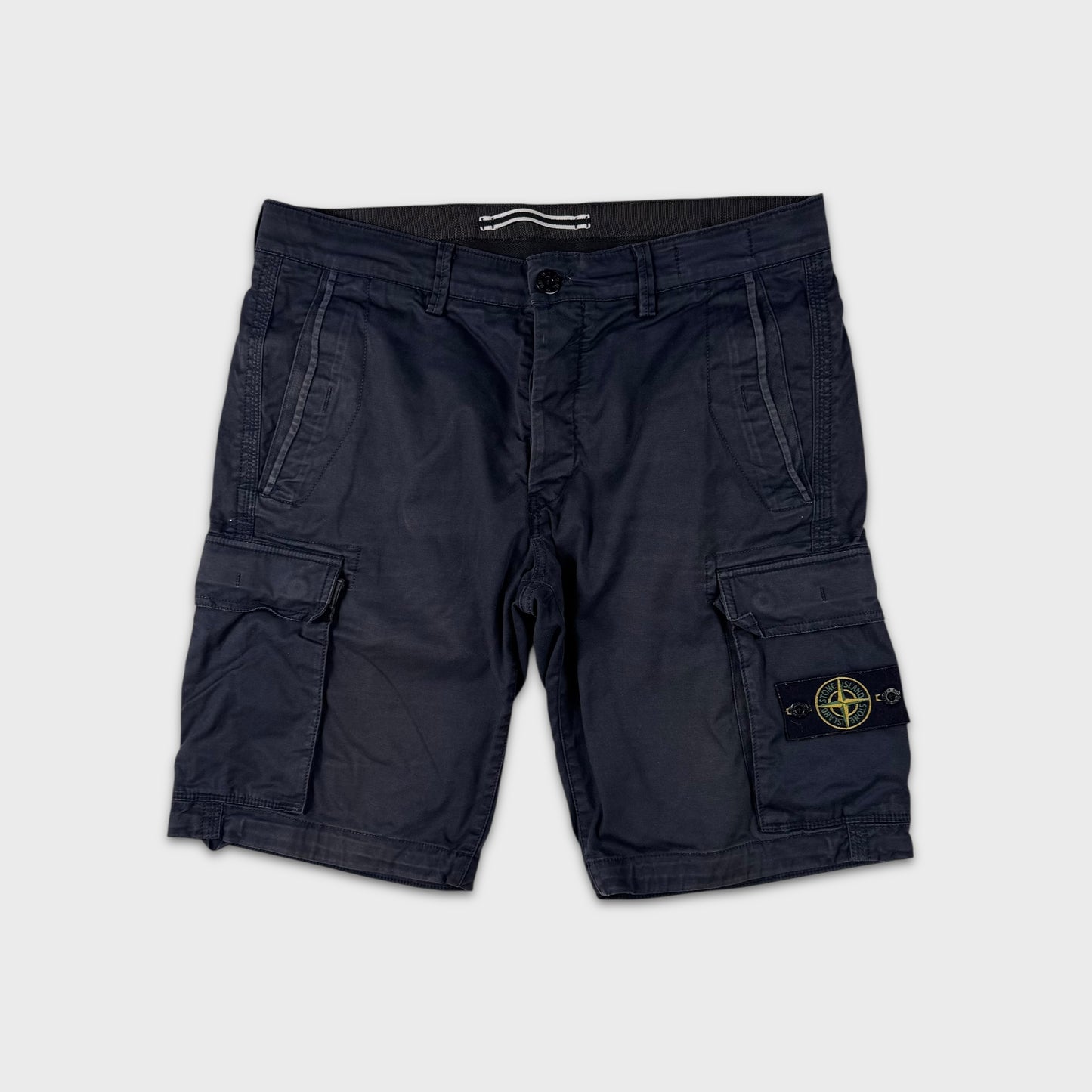 Stone Island Navy Cargo Shorts W34