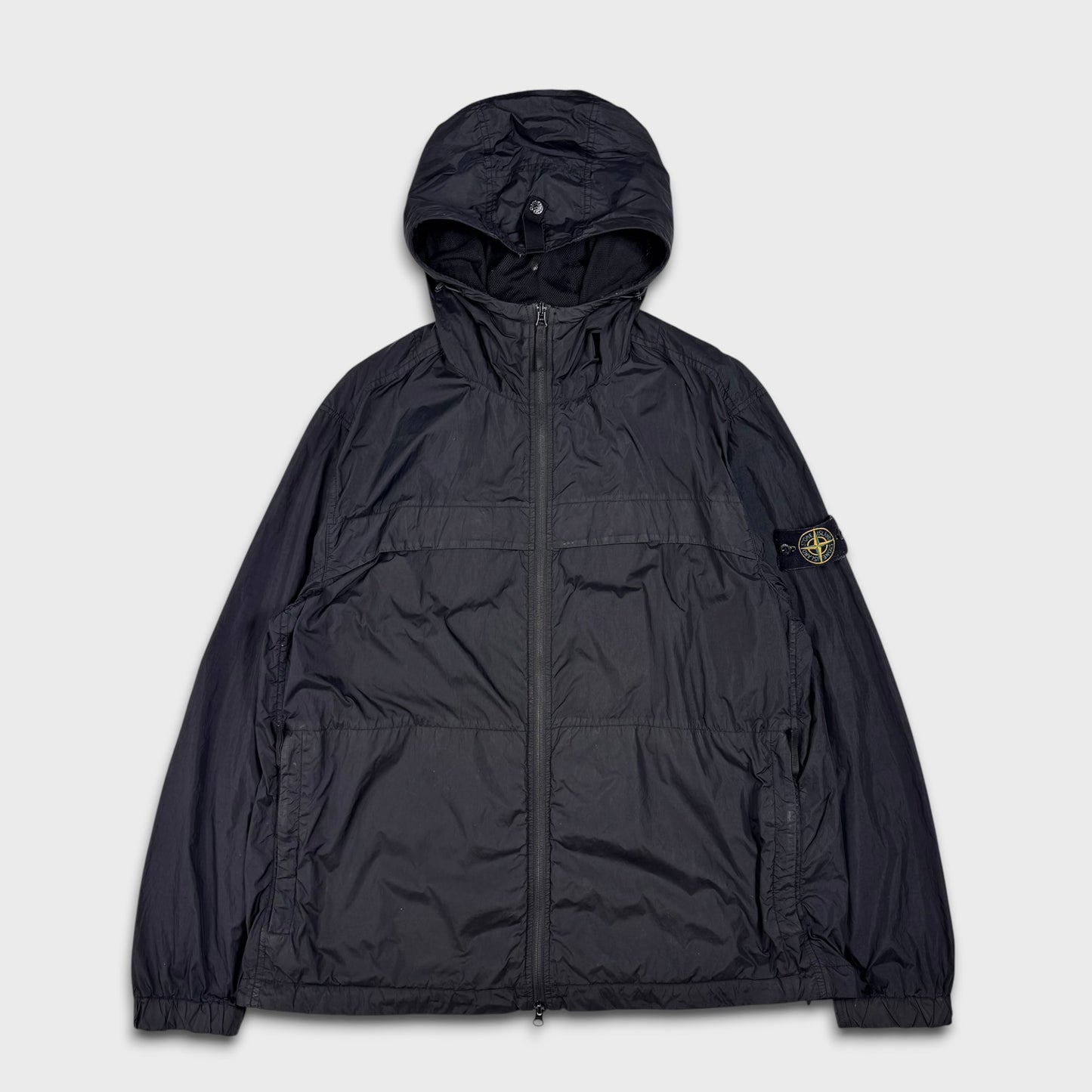 Stone Island Garment Dyed Crinkle Reps R-NY Hooded Jacket XXL