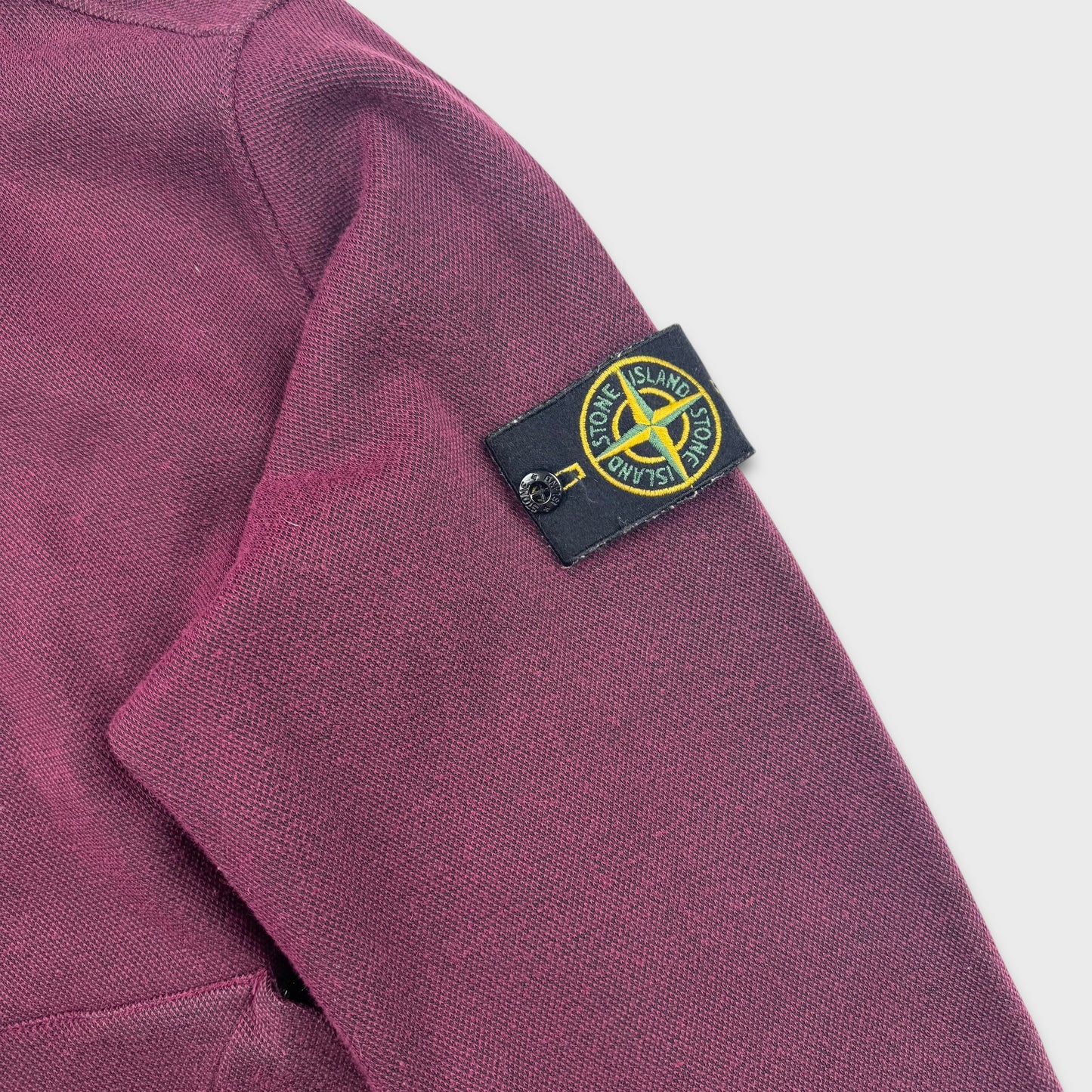 Stone Island Purple Mussola Hoodie Zip Up XL