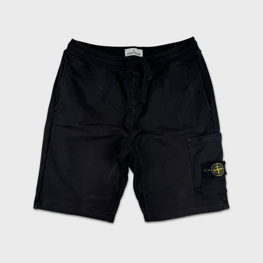 Stone Island Black Cotton Shorts L