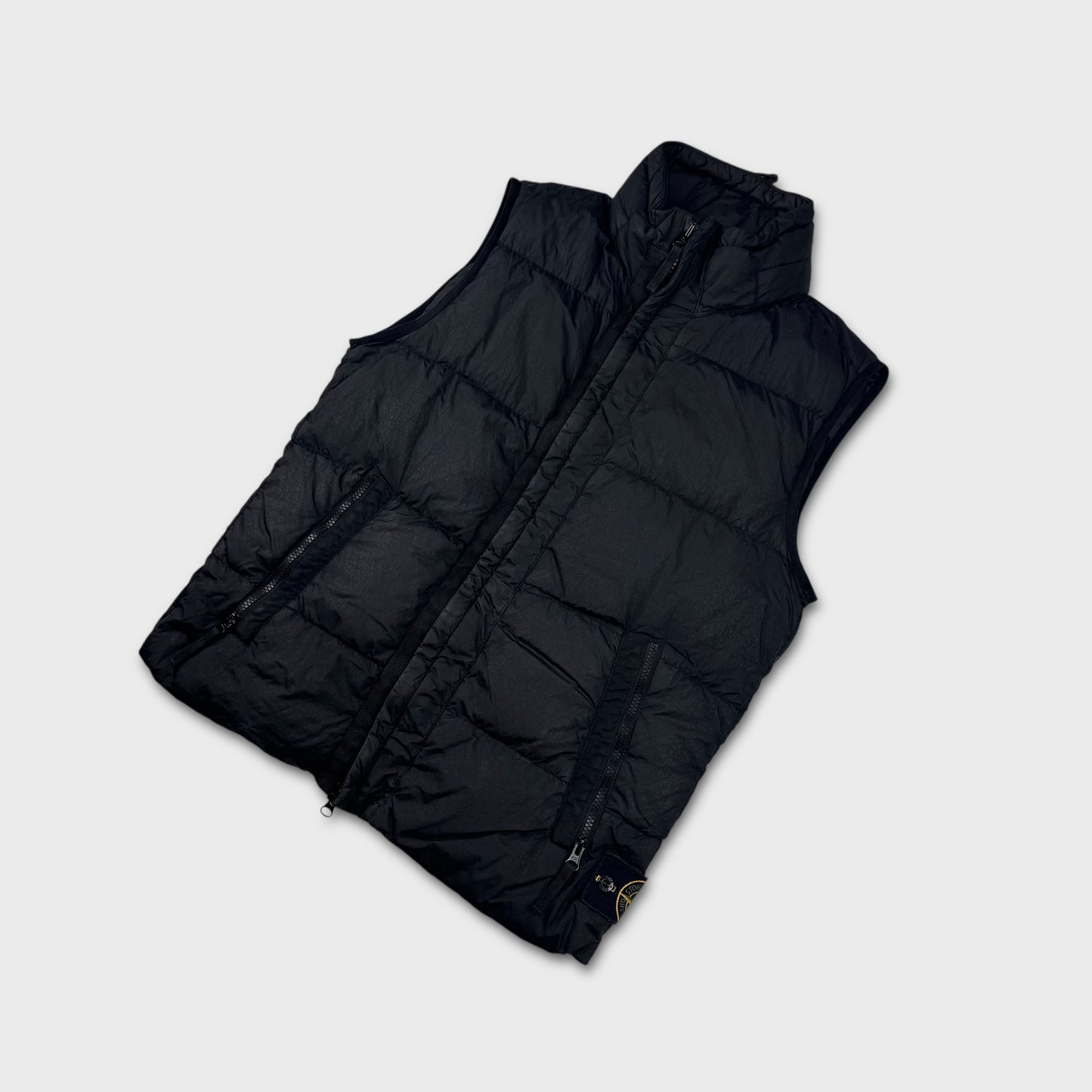 Stone Island Garment Dyed Crinkle Reps Gilet M