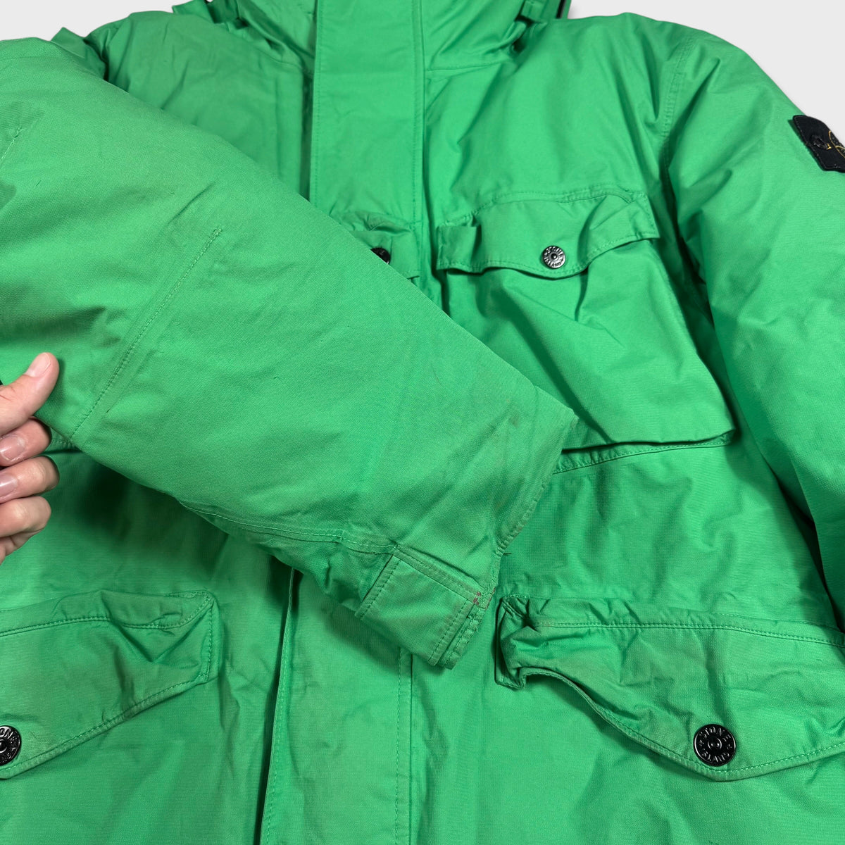 Stone Island Ripstop Goretex Technology Down Jacket L