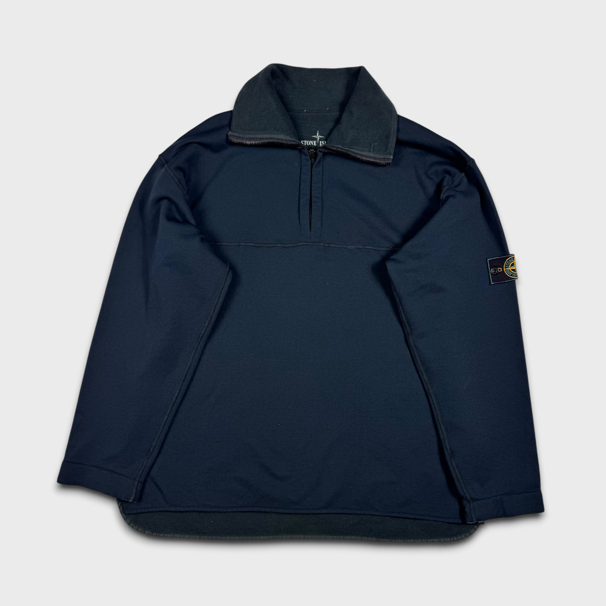 Stone Island 90’s Reversible Quarter Zip Fleece Jumper XL