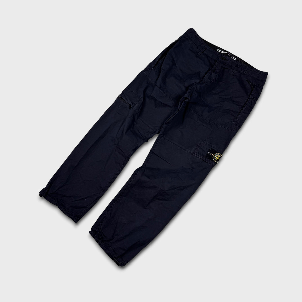 Stone Island Navy Relaxed Fit Cargo Pants W33