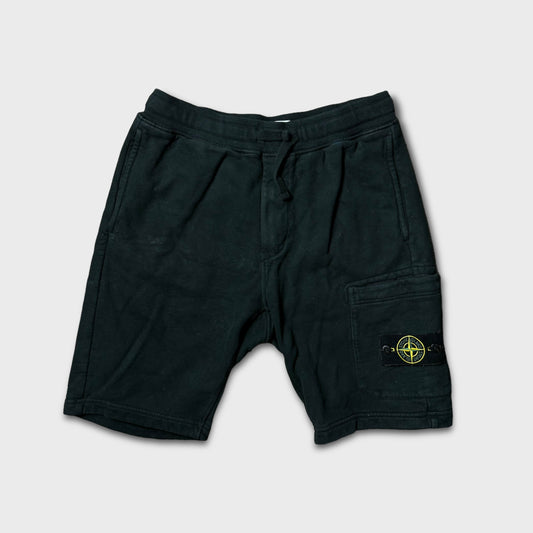 Stone Island Black Cotton Shorts S