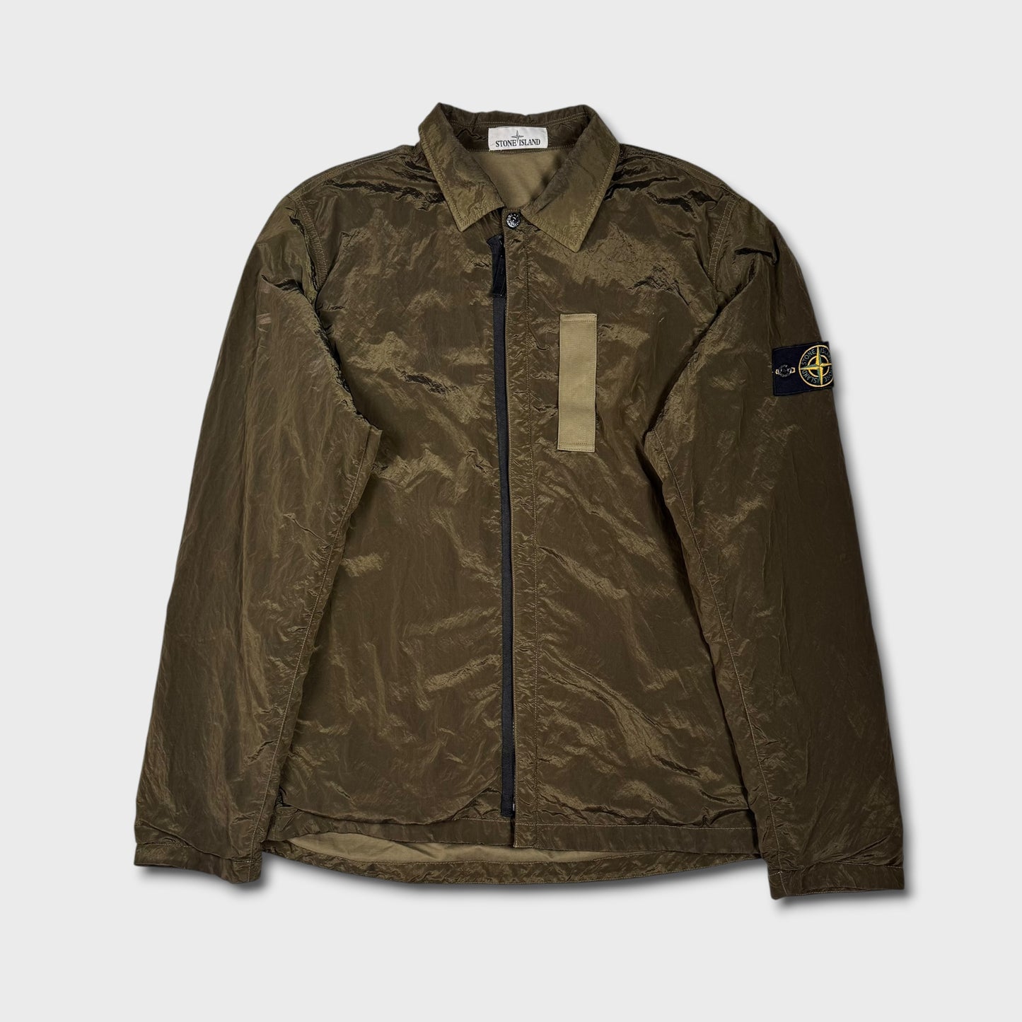 Stone Island Green Nylon Metal Overshirt XL