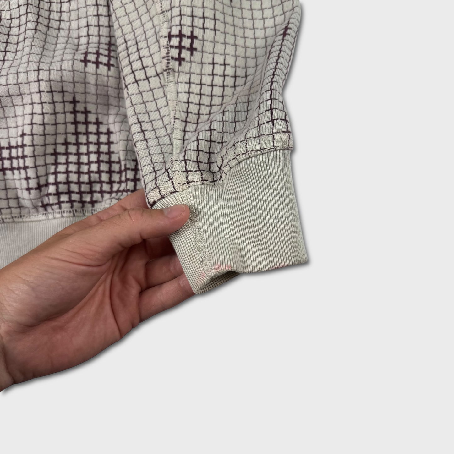 Stone Island Grid Camo Crewneck Sweatshirt M