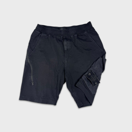 Stone Island Black Ghost Cargo Shorts S
