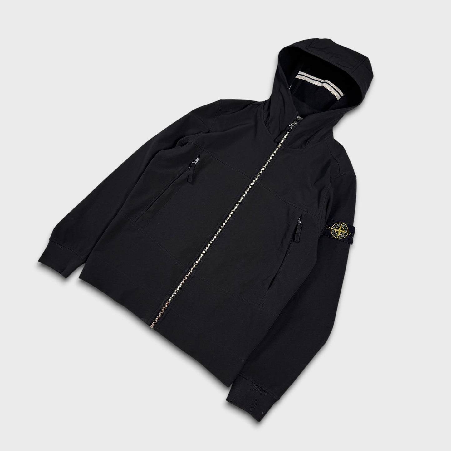 Stone Island Black Soft Shell-R Jacket M
