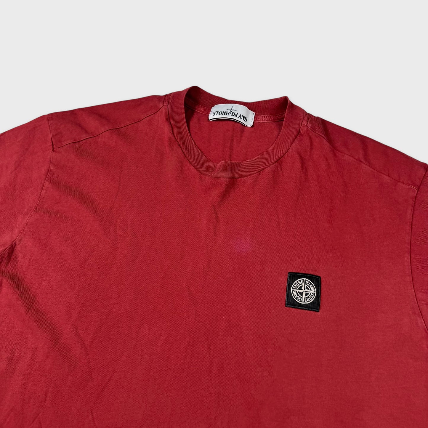 Stone Island Red Compass Logo T-Shirt XXL