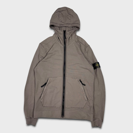Stone Island Grey Full Zip Hoodie M