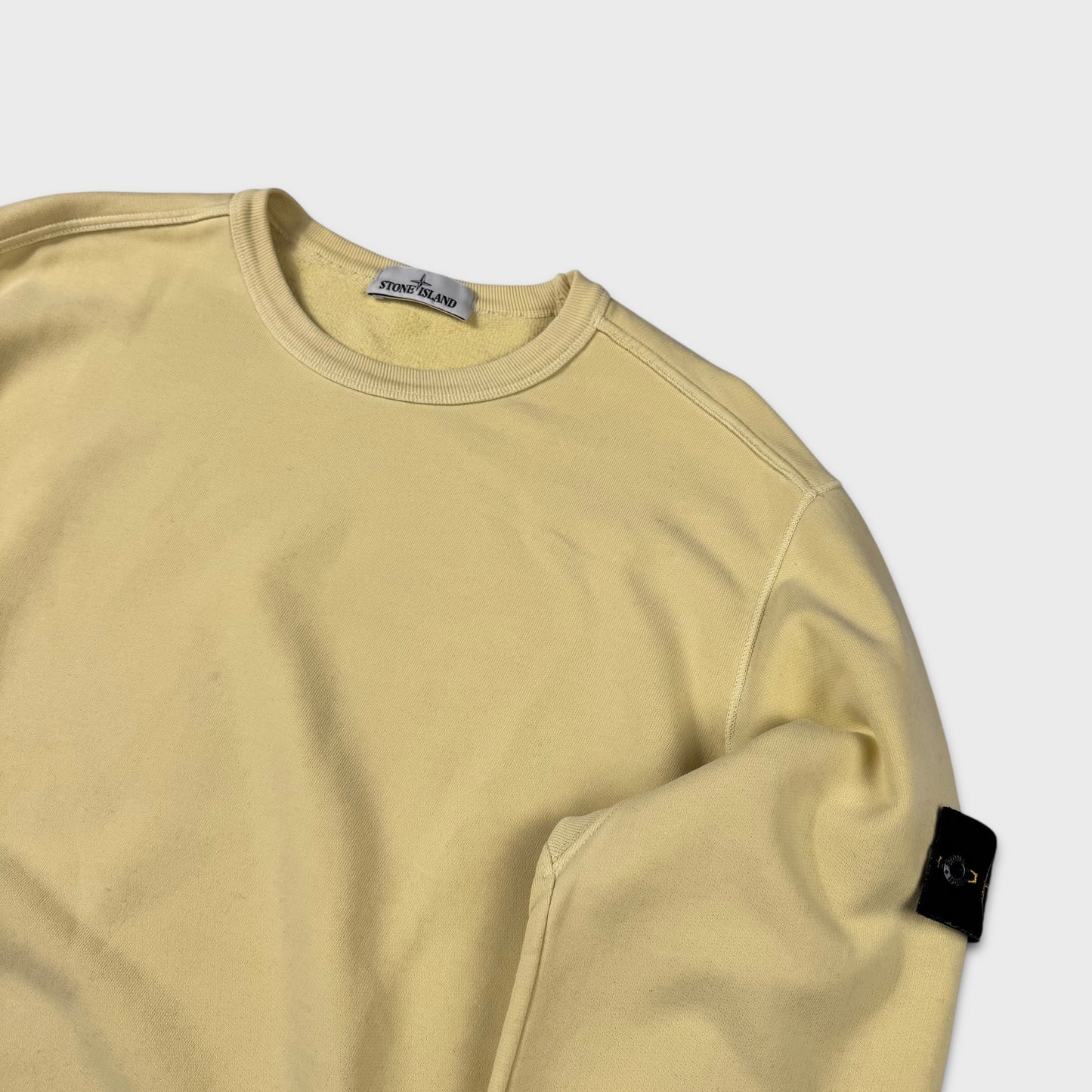 Stone Island Yellow Crewneck Sweatshirt XL