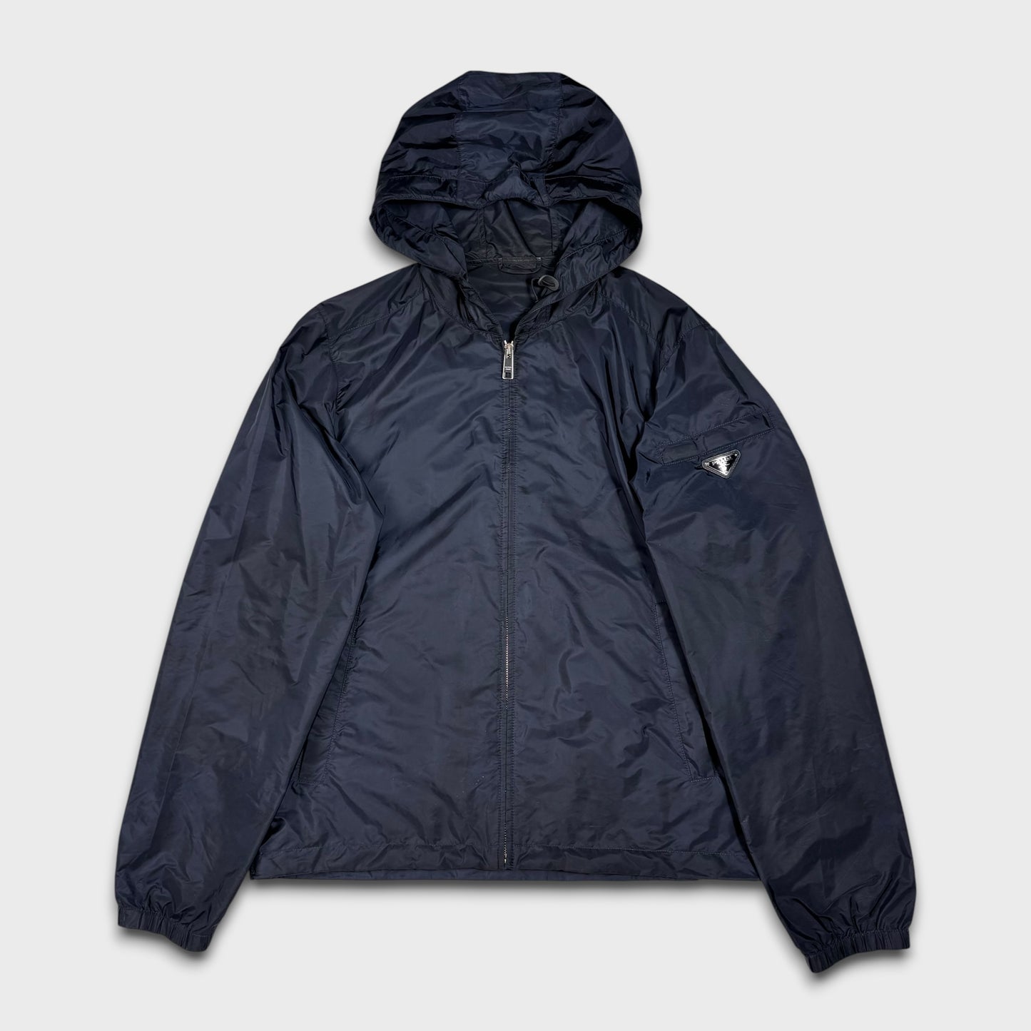 Prada Milano Navy Nylon WindbreakerJacket L