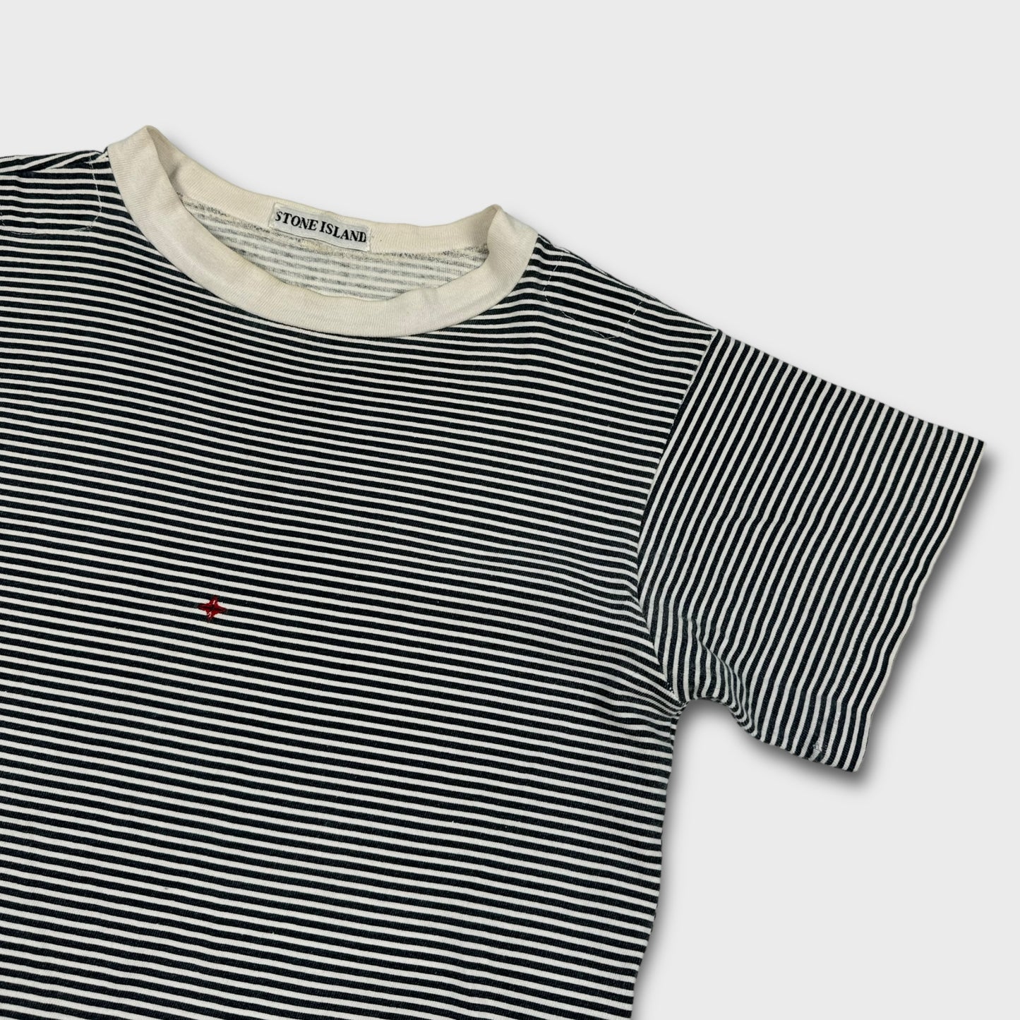 Stone Island SS1988 Stripe Spellout T-Shirt S