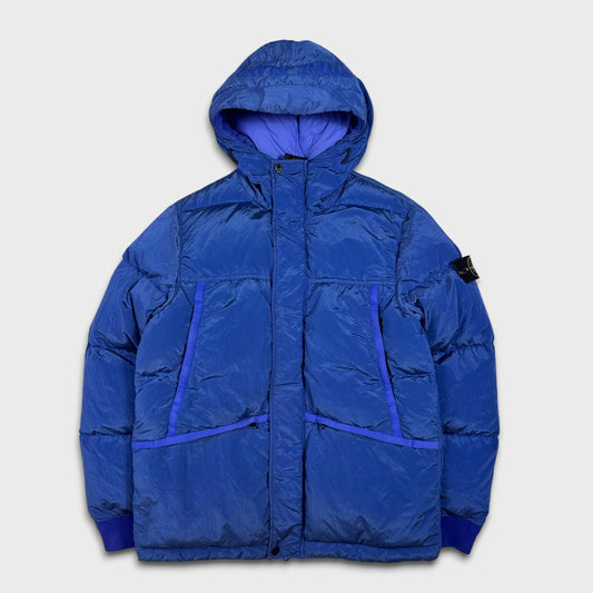 Stone Island Royal Blue Nylon Metal Down TC Puffer Jacket S