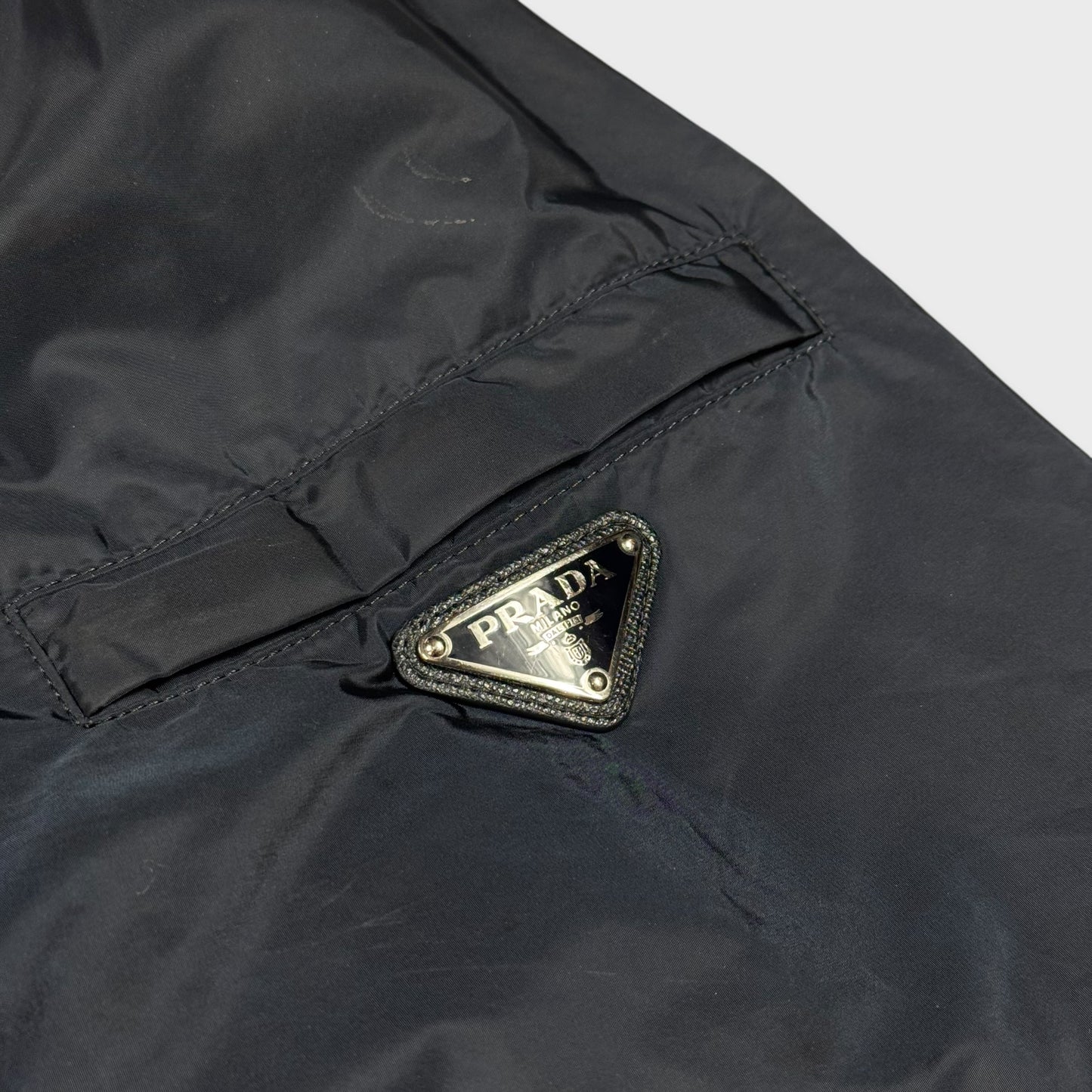 Prada Milano Navy Nylon WindbreakerJacket L