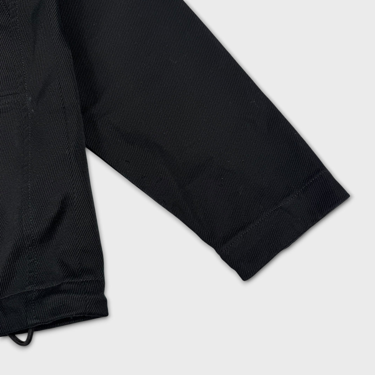 Stone Island Black Canvas Pullover Smock Jacket M