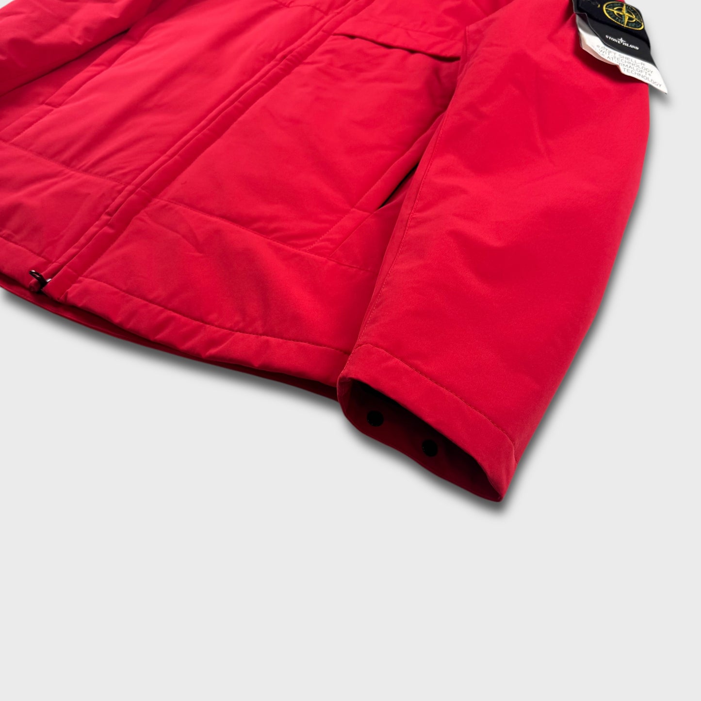 Stone Island Red ‘Soft Shell’ e-Dye Primaloft Jacket BNWT XL