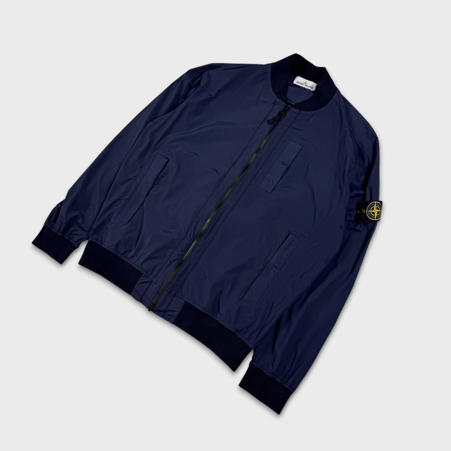 Stone Island Navy Skin Touch Nylon-TC Jacket XL
