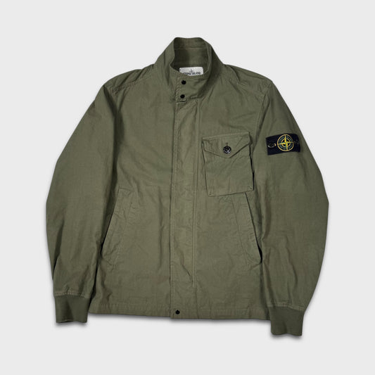 Stone Island Olive Green Cotton Cordura Jacket S