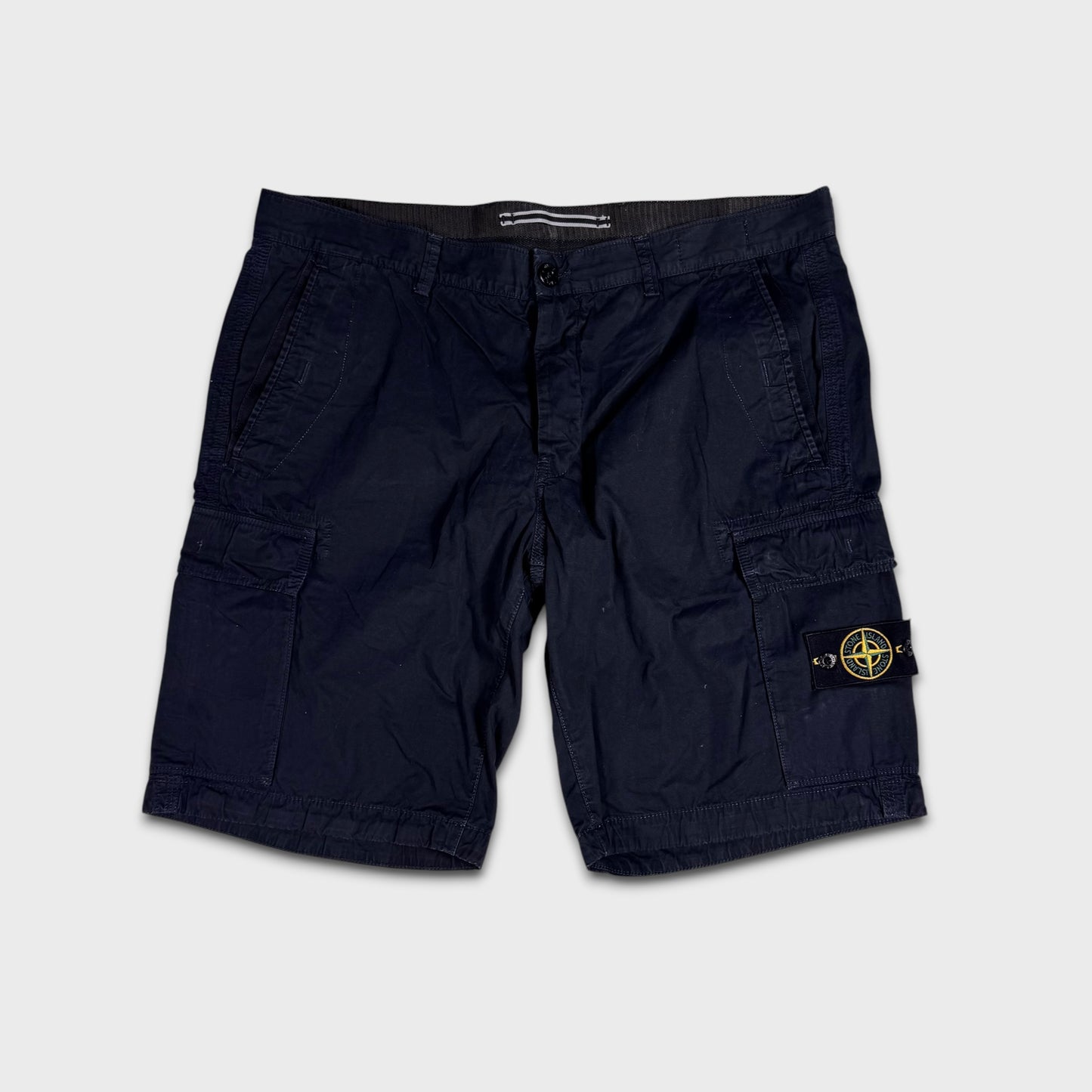 Stone Island Badge Cargo Shorts W38