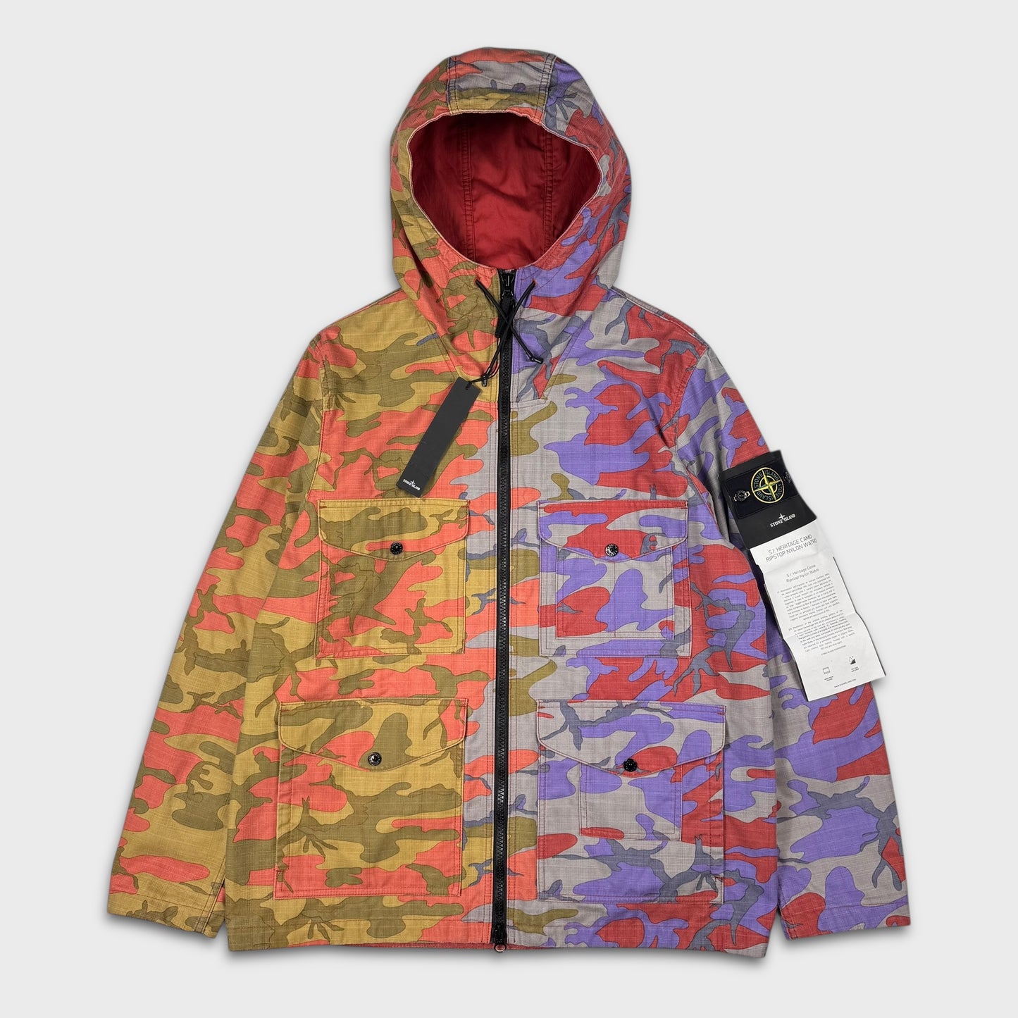 Stone Island Heritage Camo Nylon Ripstop Watro Jacket BNWT XL