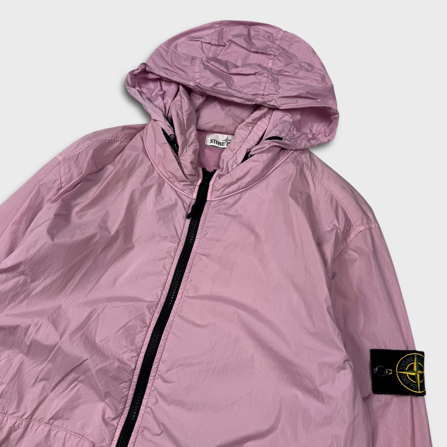 Stone Island Bubblegum Pink Crinkle Reps NY Jacket L