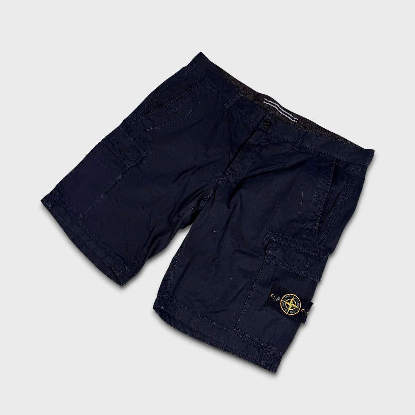 Stone Island Badge Cargo Shorts W38