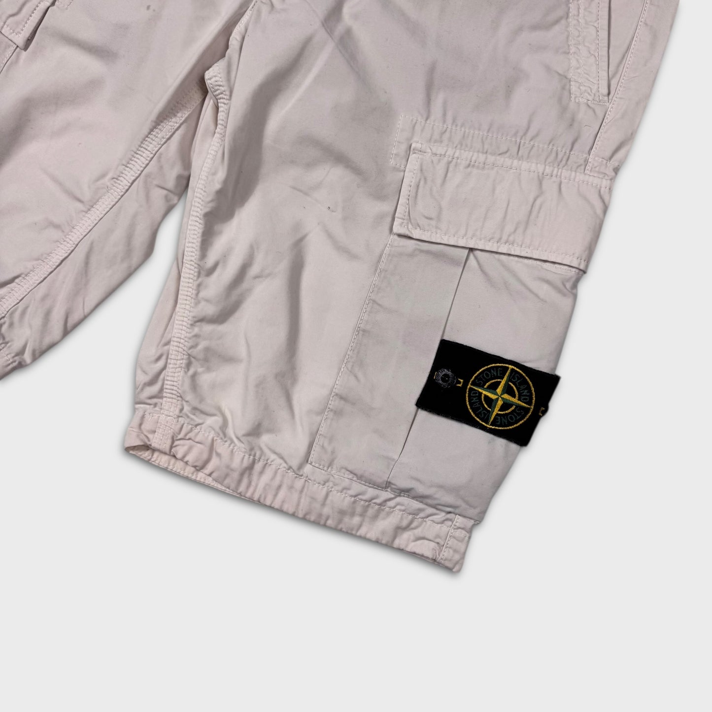 Stone Island Beige Cargo Shorts W30