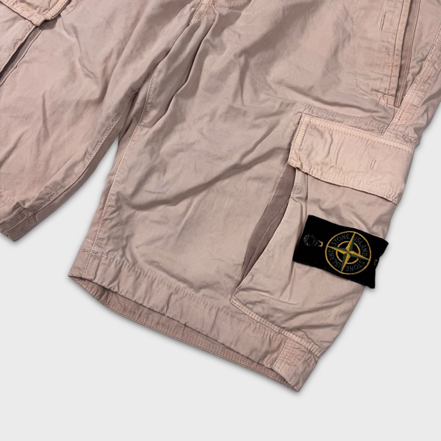 Stone Island Beige Cargo Shorts W32