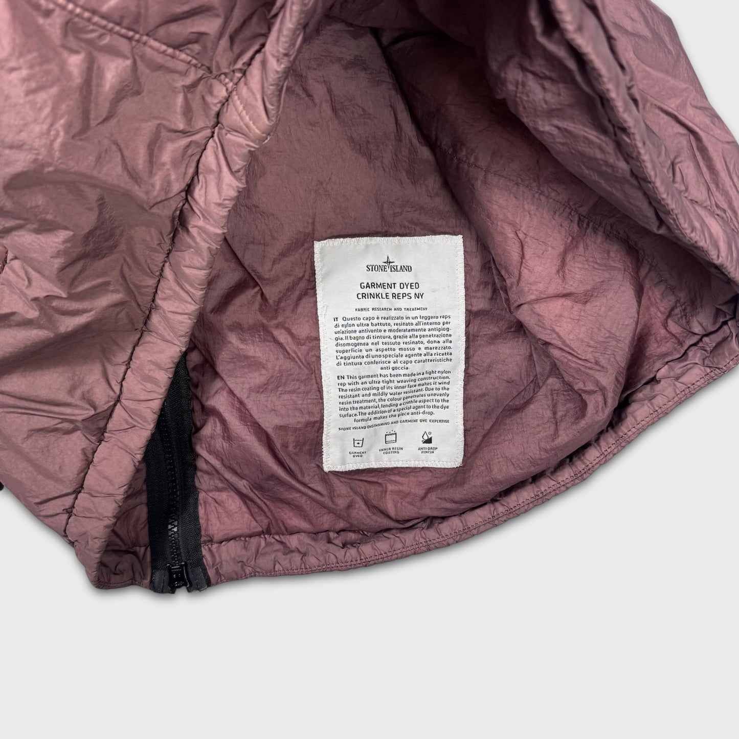 Stone Island Garment Dyed Crinkle Reps NY Jacket L