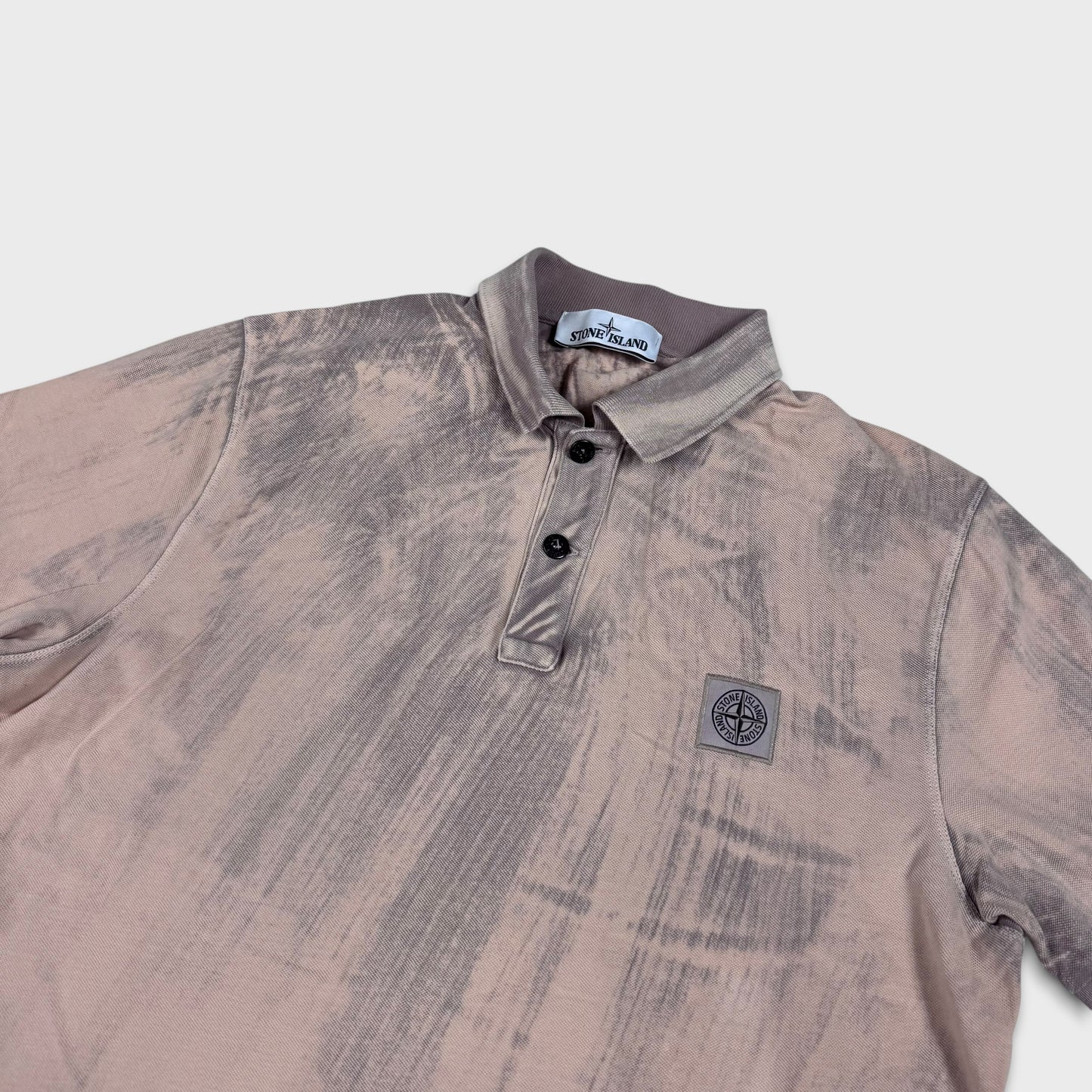 Stone Island Hand Brushed Polo Shirt L