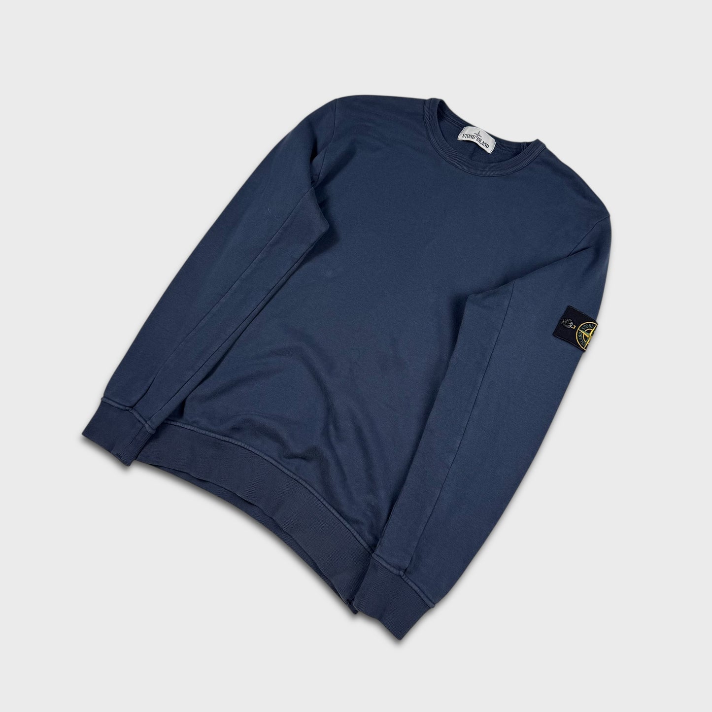 Stone Island Navy Crewneck Sweatshirt M