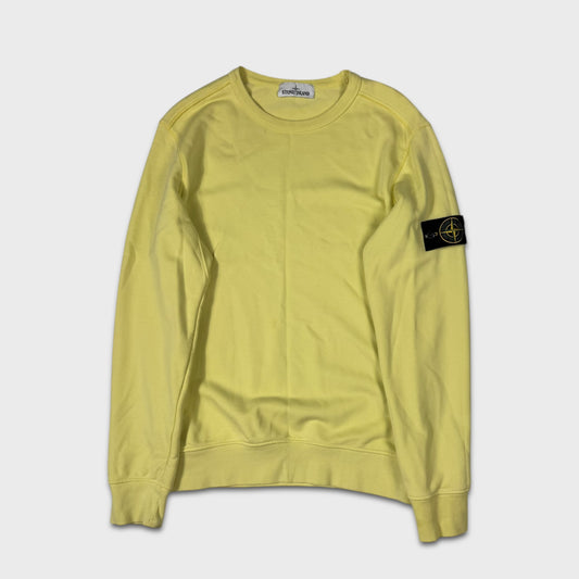 Stone Island Yellow Crewneck Sweatshirt M