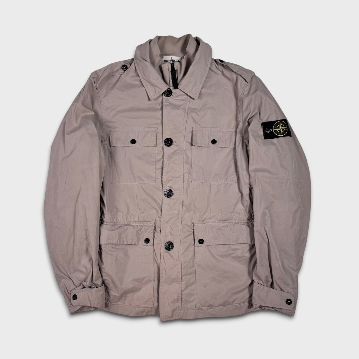 Stone Island Beige David Light OVD Field Jacket L