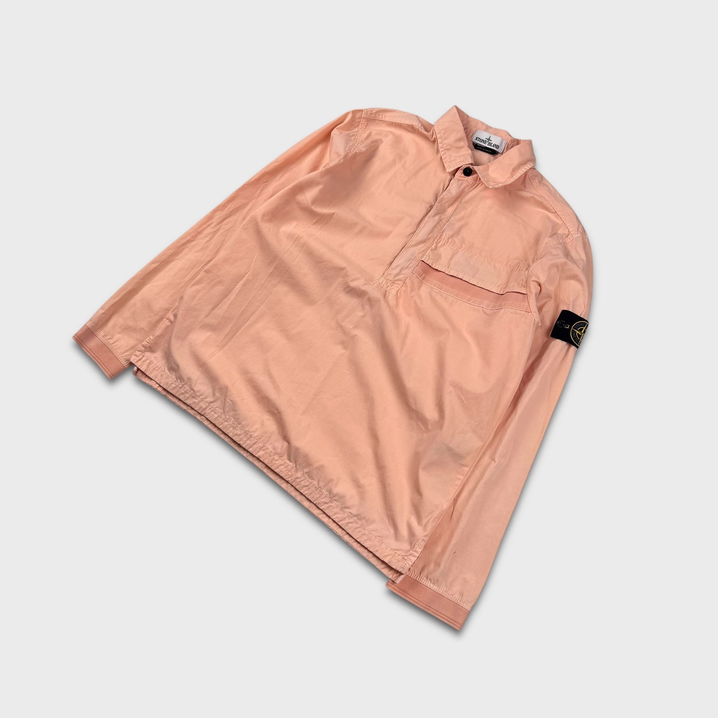 Stone Island Peach Pullover Smock Overshirt L