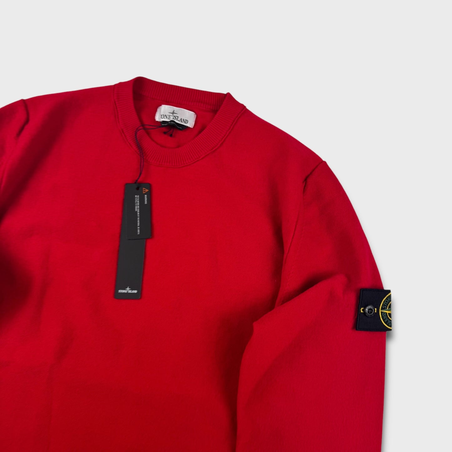 Stone Island Red Soft Knit Sweater BNWT XL