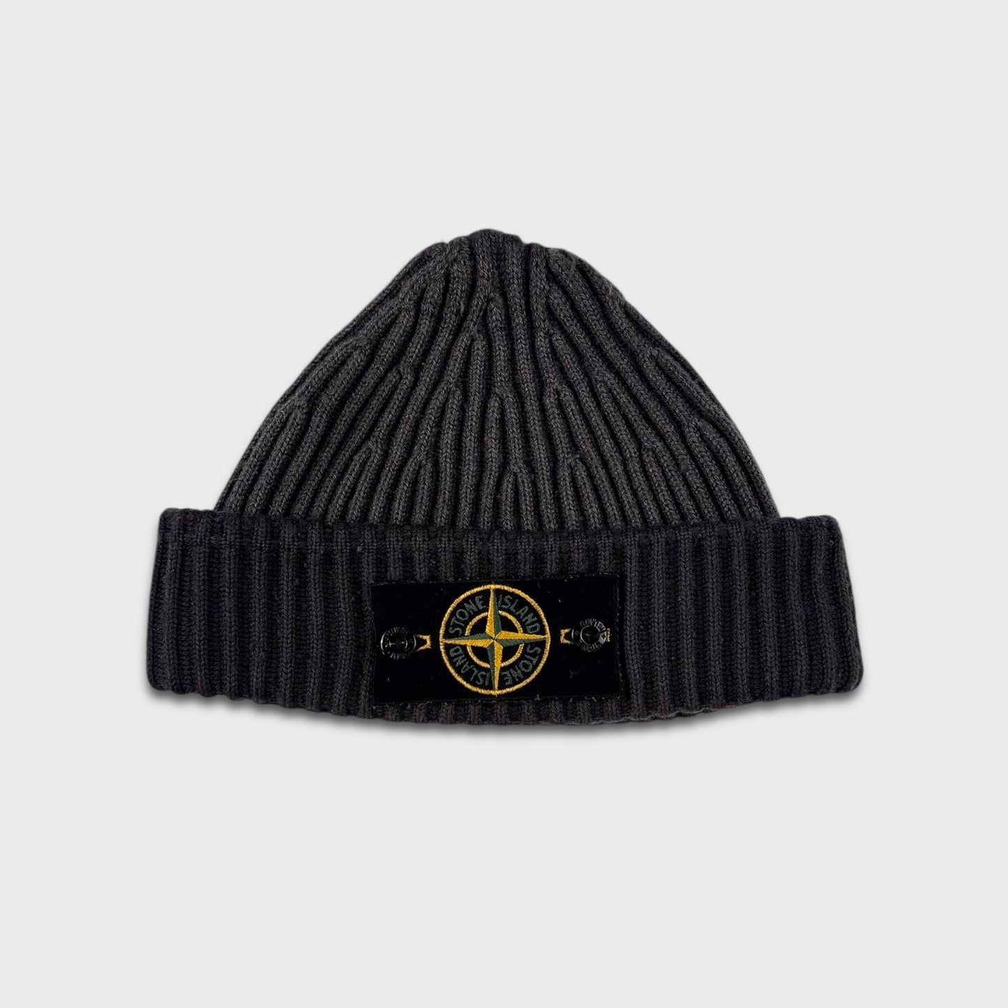 Stone Island Two-Tone Badge Beanie OS