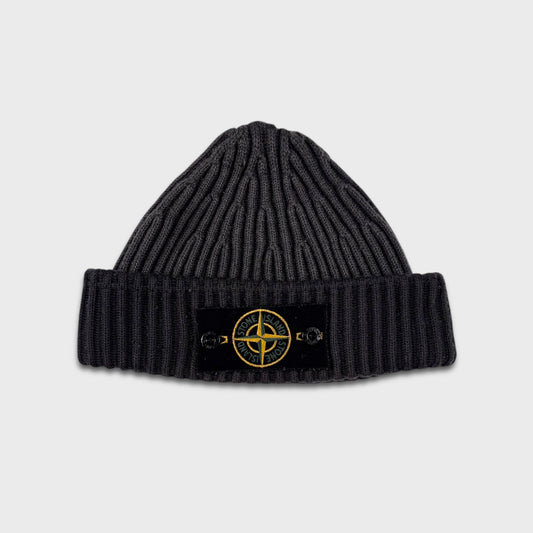 Stone Island Two-Tone Badge Beanie OS