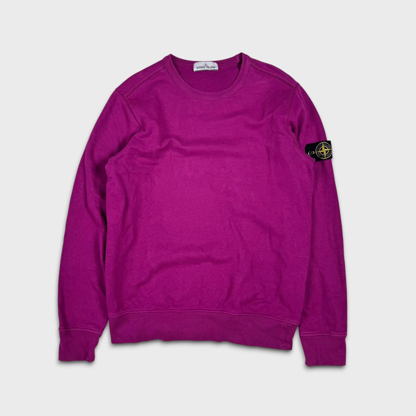 Stone Island Purple Crewneck Sweatshirt L