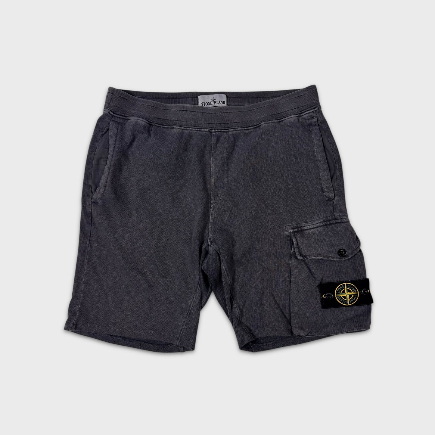 Stone Island Charcoal Grey Cotton Shorts M