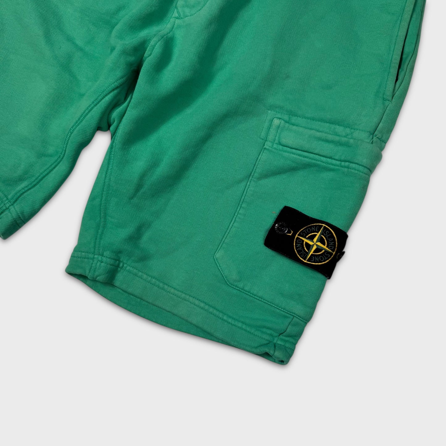 Stone Island Green Cotton Shorts S