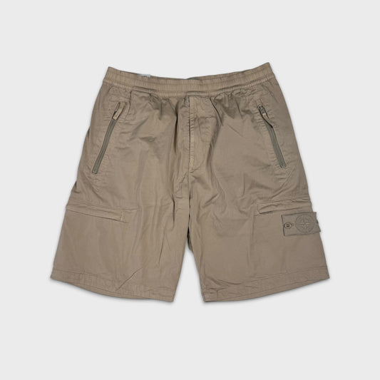 Stone Island Beige Ghost Cargo Shorts W34