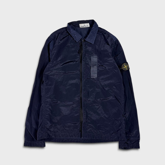 Stone Island Navy Nylon Metal Lined Overshirt M