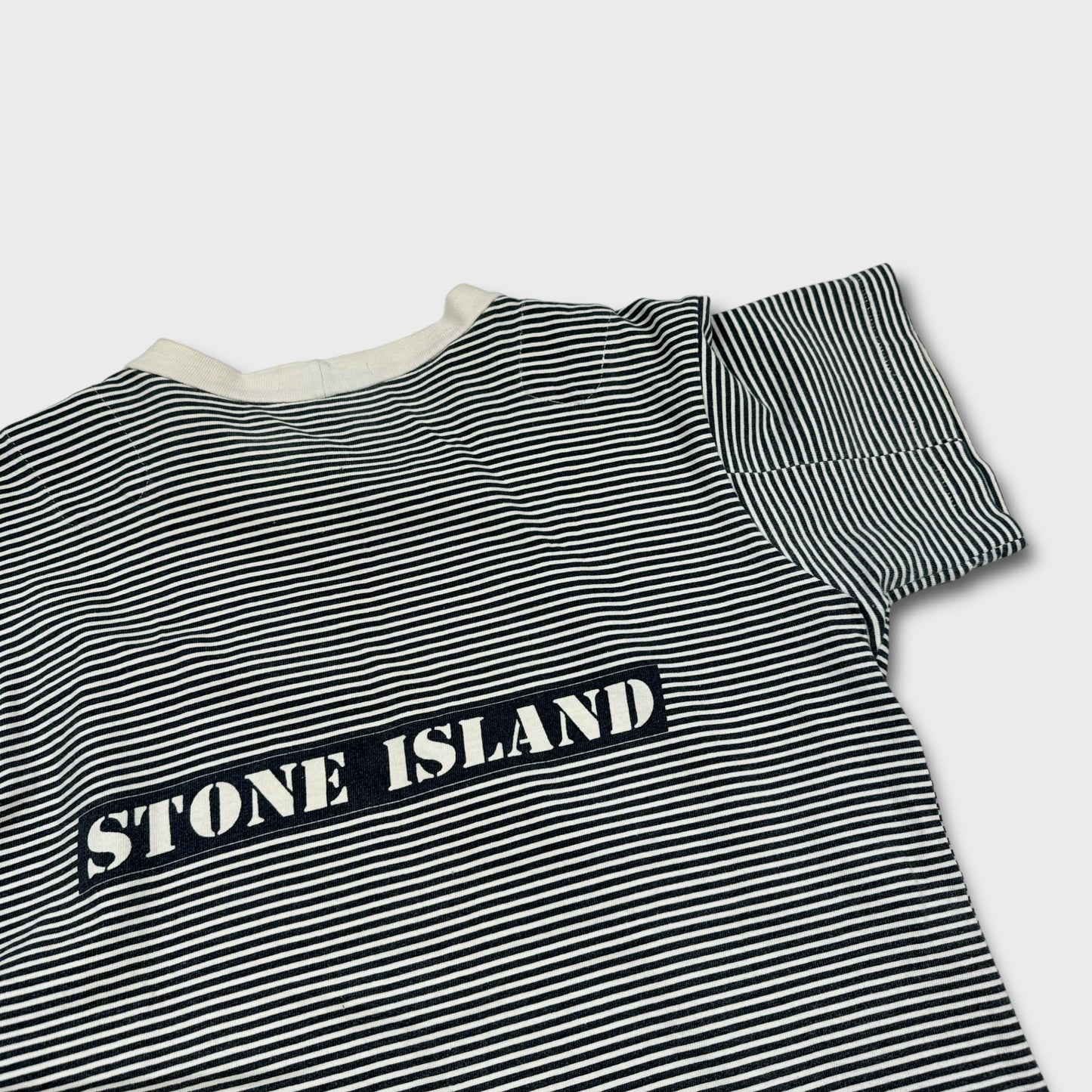 Stone Island SS1988 Stripe Spellout T-Shirt S