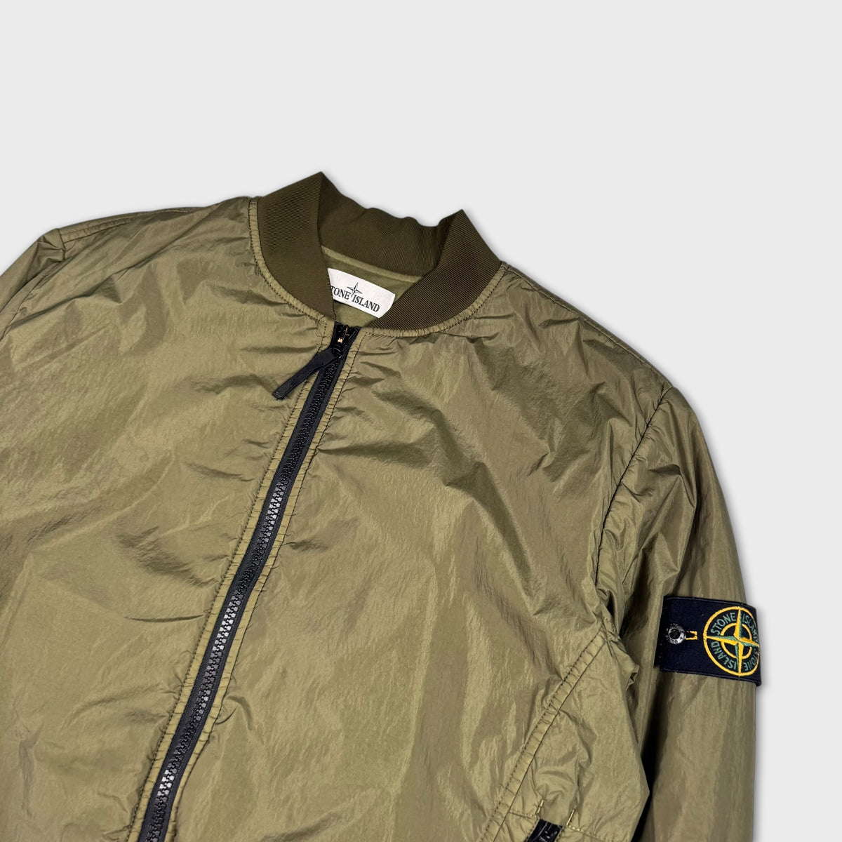 Stone Island Garment Dyed Crinkle Reps NY Bomber Jacket M