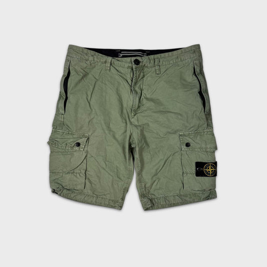 Stone Island Green Cargo Shorts W32