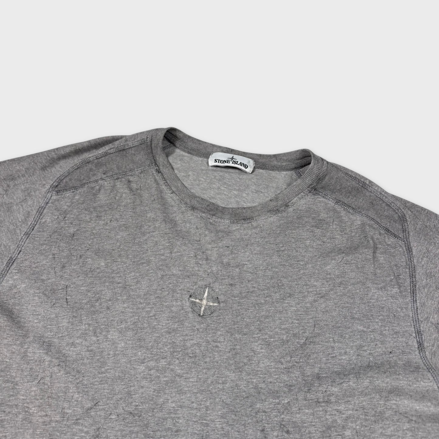 Stone Island Grey Dust Effect T-Shirt XXL