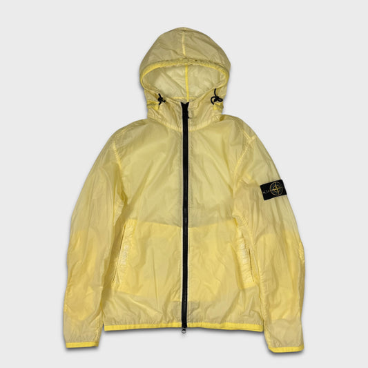 Stone Island Yellow Lamy Velour Jacket L